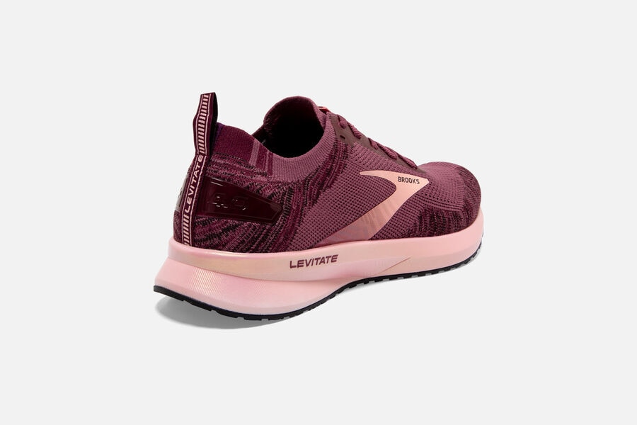 Brooks Levitate 4 Road Running Shoes Womens - Pink - SPLRT-5349